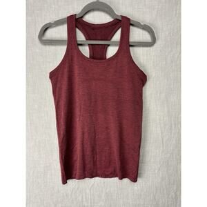 Lululemon Shirt Women 6 Maroon Swiftly Tech Tank Top Athleisure Yoga Train